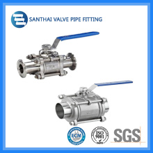 Sanitary High Purity Encapsulated Seal Stainless Steel Ball Valve